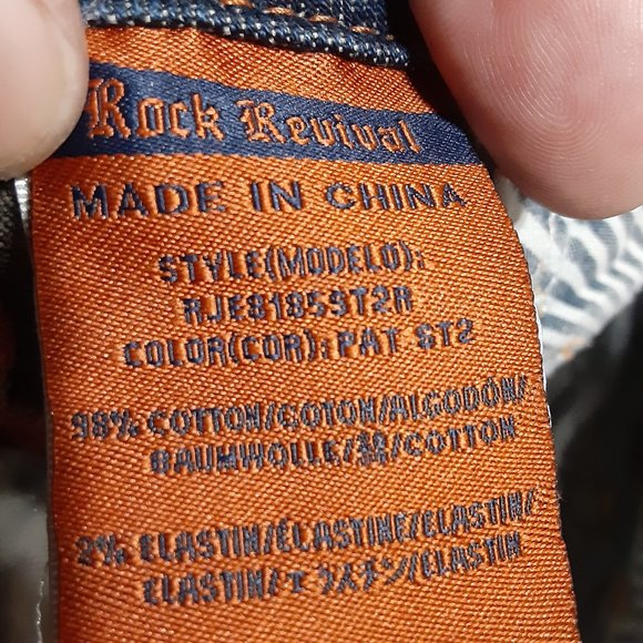 Rock Revival Women's Embellished Pat Straight Jeans in Size 26 - Picture 7 of 11